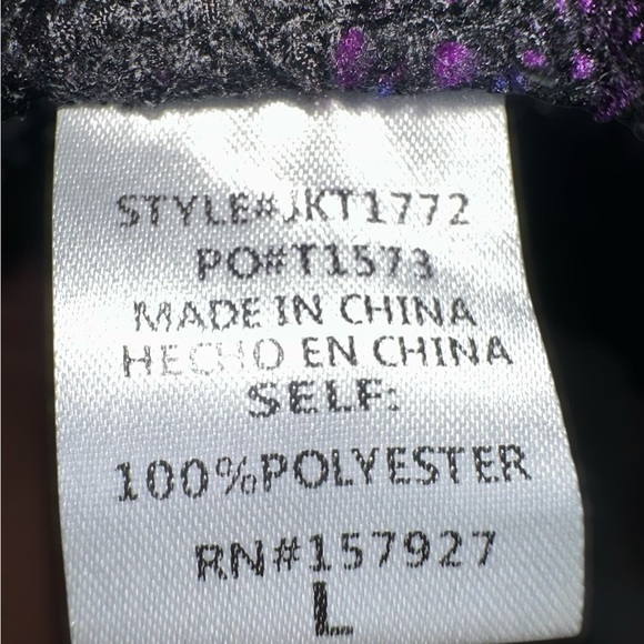 La Miele Multi-Purple Plaid Shacket - Size L - Picture 14 of 15